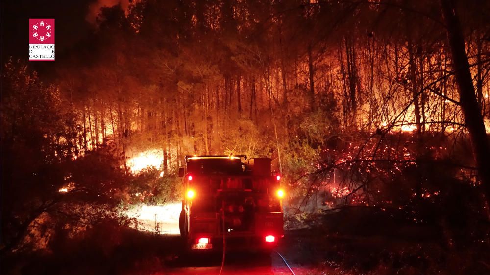 Incendio forestal en Artana