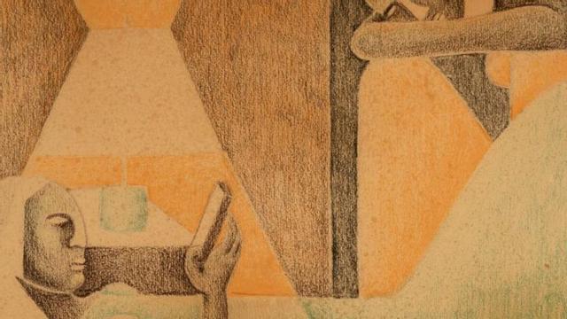 La obra ‘Mujeres leyendo’ (1959), de Jane Millares.