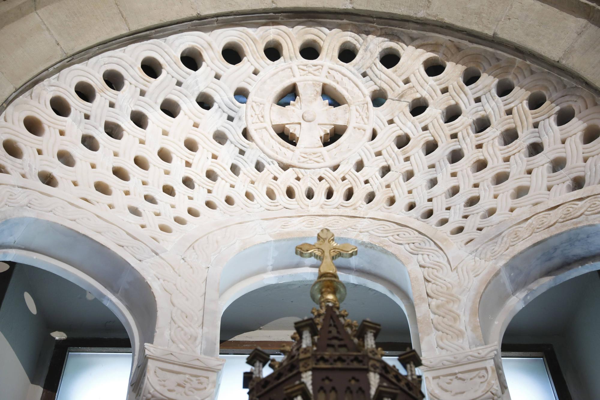 En imágenes: así ha quedado la reforma de la iglesia de San Julián de Somió