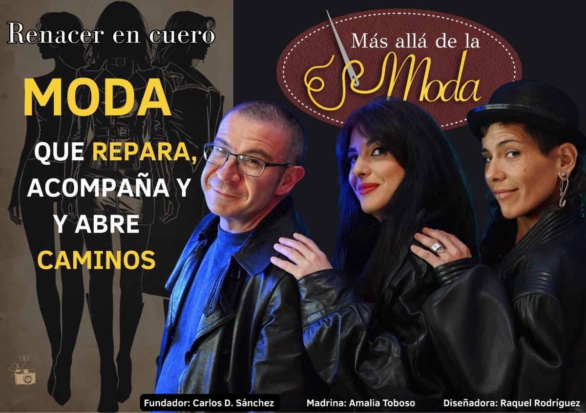 Los promotores del proyecto solidario 'Más allá de la Moda'.