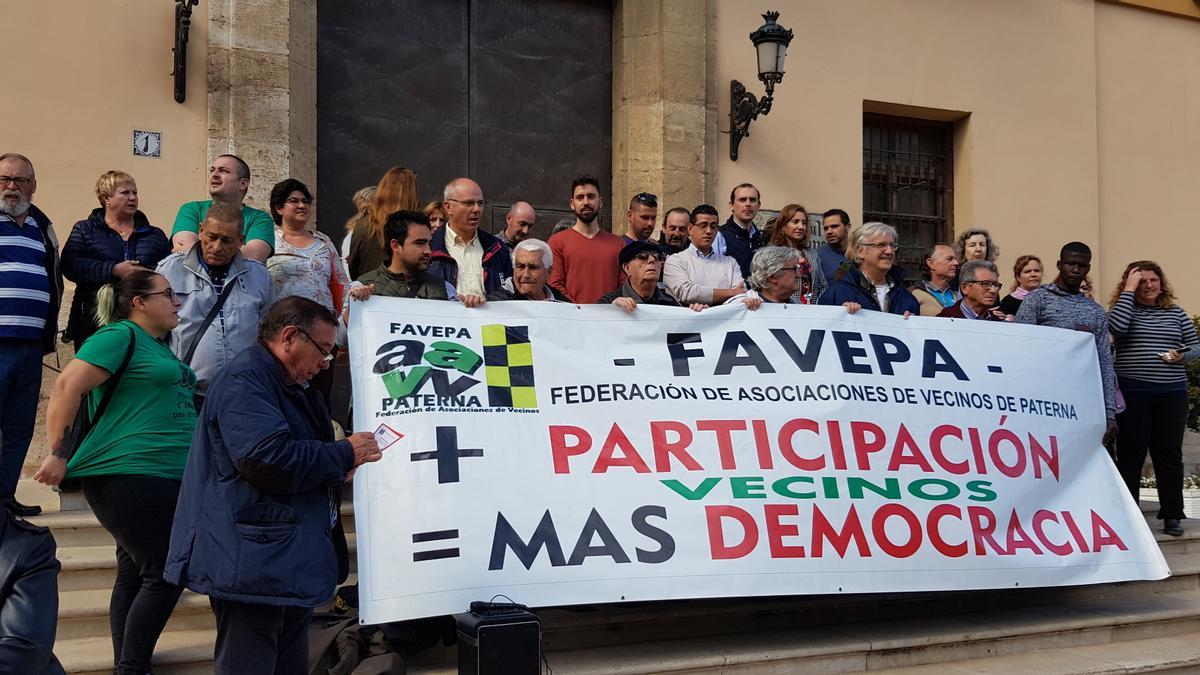 Protesta de Favepa, hace unos meses.