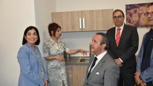 La ministra Carolinas Darias en la inauguración de la residencia.