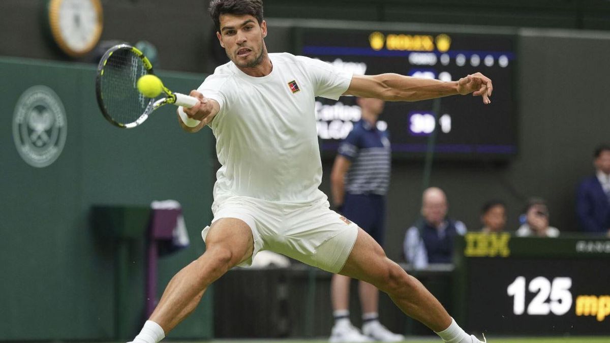 Wimbledon: Andrey Rublev - Carlos Alcaraz, en imágenes. / Alastair Grant / AP