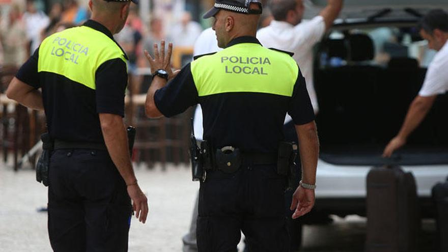 Agentes de la Policía Local de Málaga.