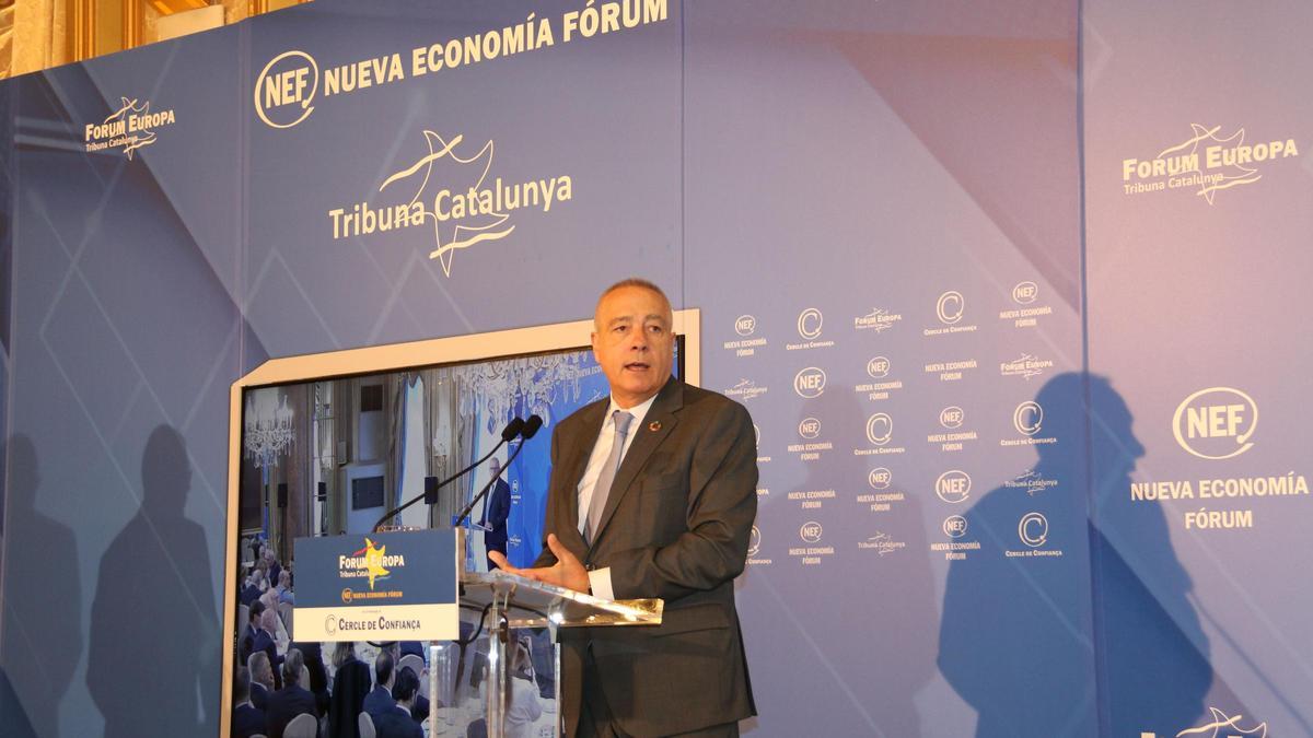 Pere Navarro, delegado especial del Estado en el CZFB, en el Fórum Europa Tribuna Catalunya.