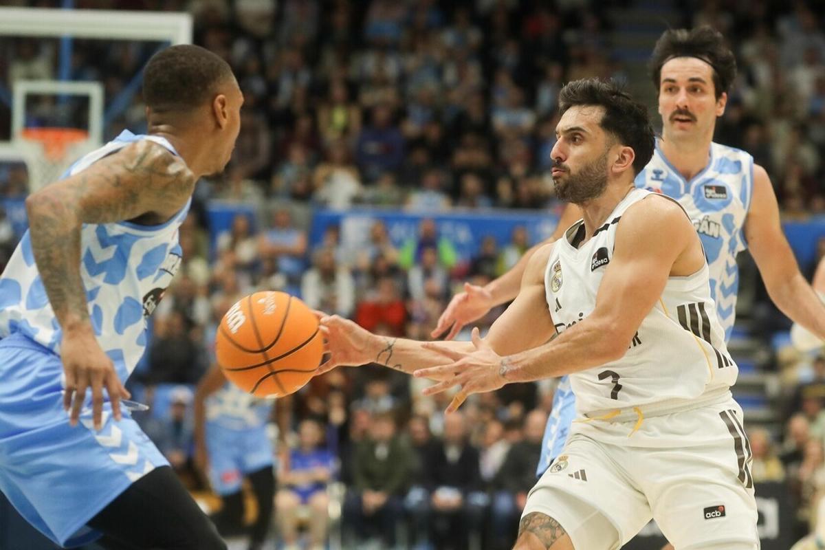 Campazzo, en una acción del encuentro ante el Río Breogán