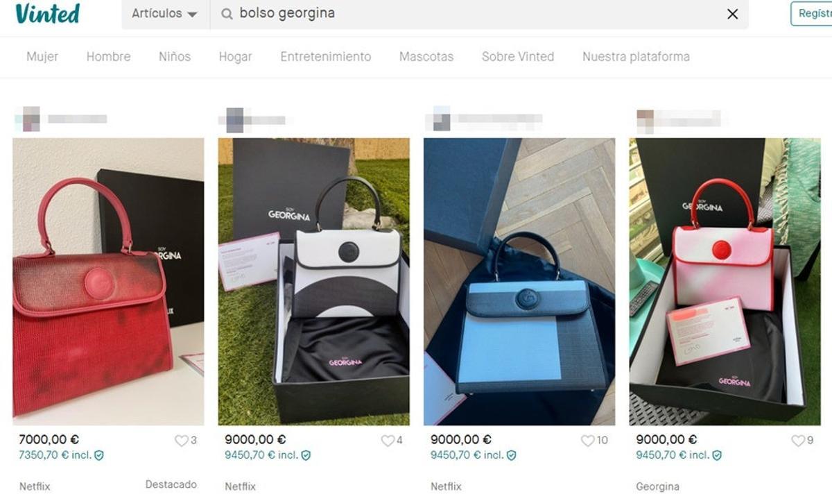 Bolsos del reality de Georgina Rodríguez, de venta en Vinted