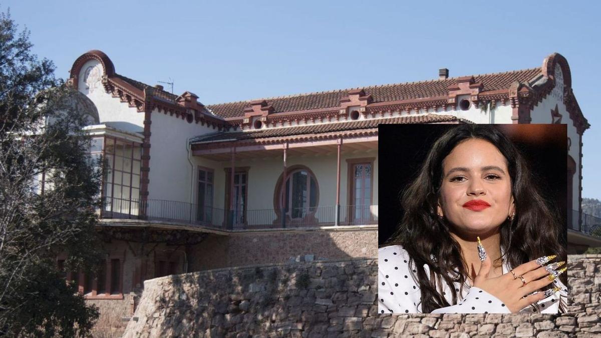 Una vista parcial de la propietat La Morera i una foto de la Rosalía