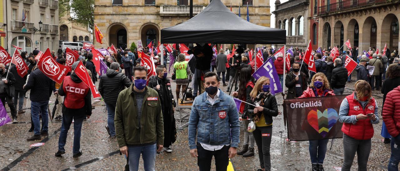 Así fue el acto para celebrar el Primero de mayo en Asturias