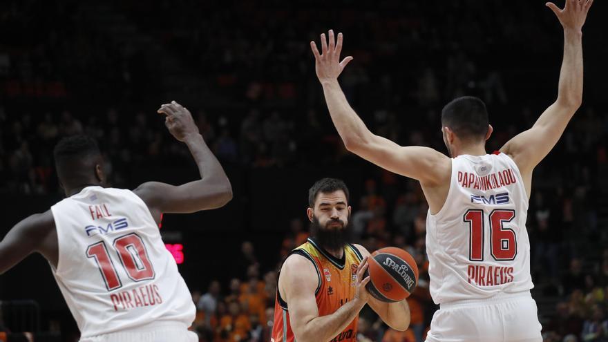 El Valencia Basket mata... y muere desde el triple ante Olympiacos (85-92)