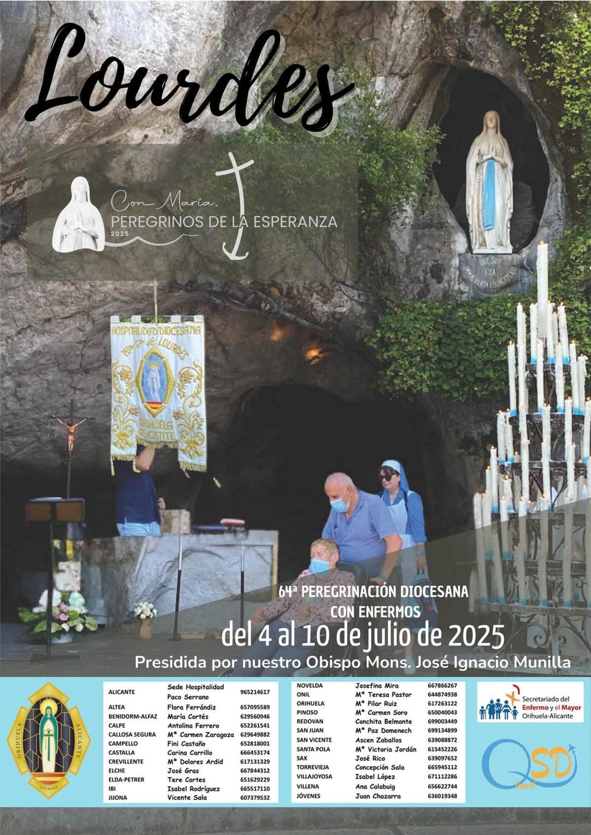 Cartel que anuncia la peregrinación