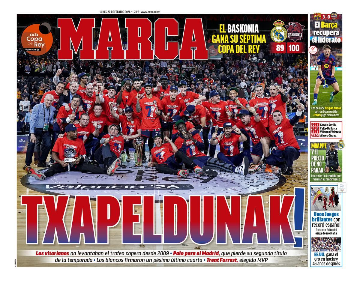 Estas son las portadas de la prensa deportiva de hoy
