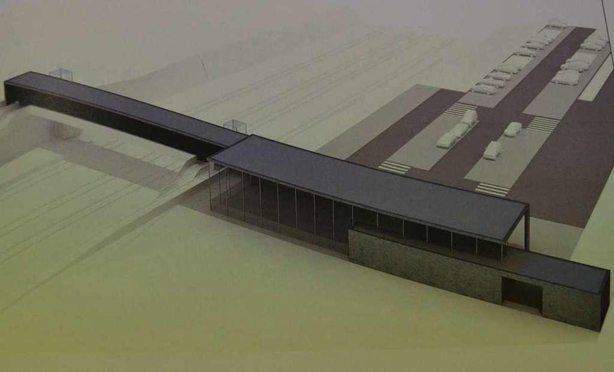 Aspecto que tendrá la futura estación del AVE en Otero de Sanabria.