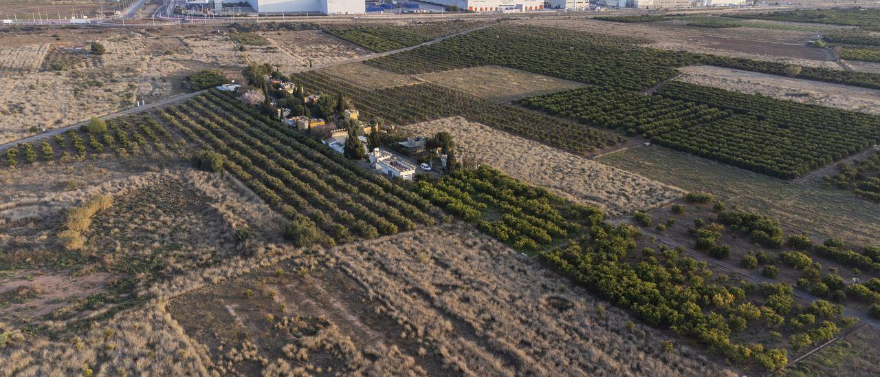 Terrenos donde se levantará la gigafactoría de Volkswagen en Sagunto.