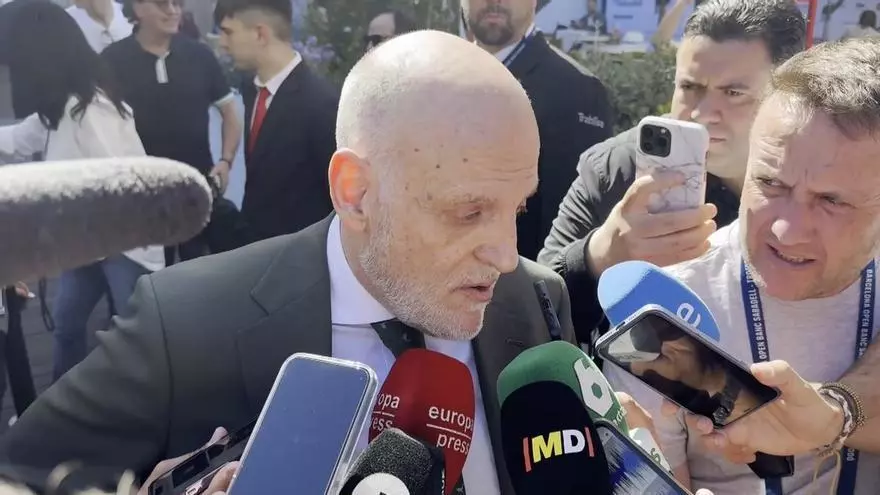 Tebas admite que el FC Barcelona está "bastante mejor" que cuando lo cogió Laporta