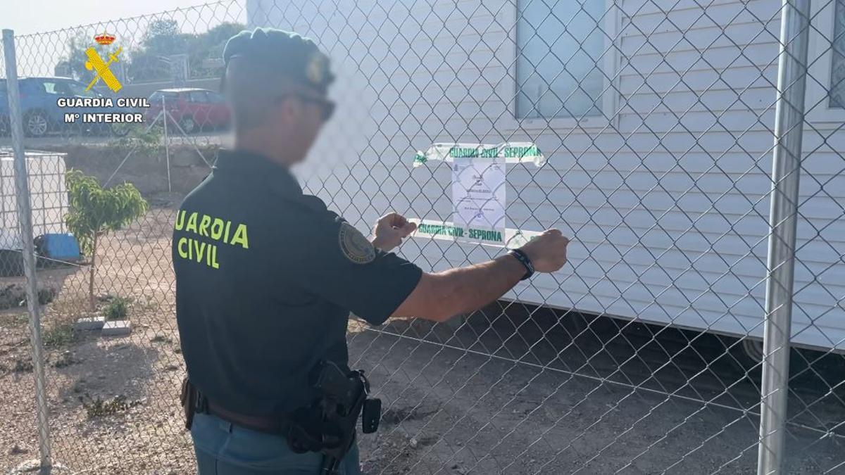 La Guardia Civil, en la parcela