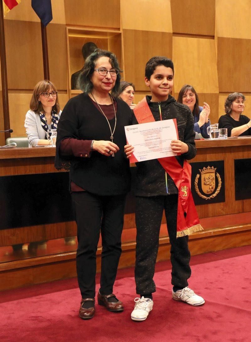 Pleno infantil del Ayuntamiento de Zaragoza