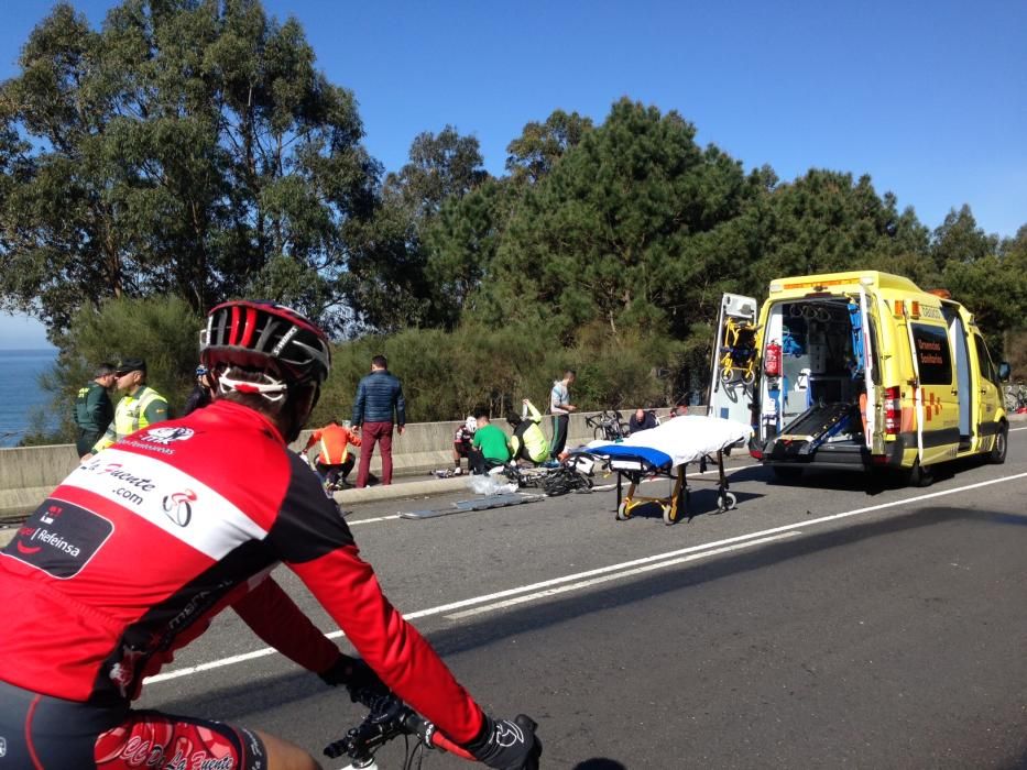 Atropello de ciclistas en A Guarda