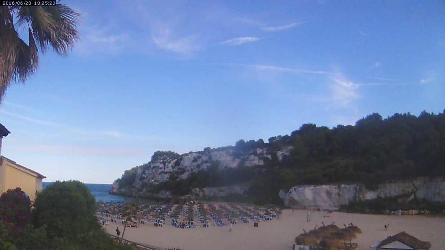 Das ist der Ausblick aus der neuen Kamera in der Cala Romántica im Inselosten.