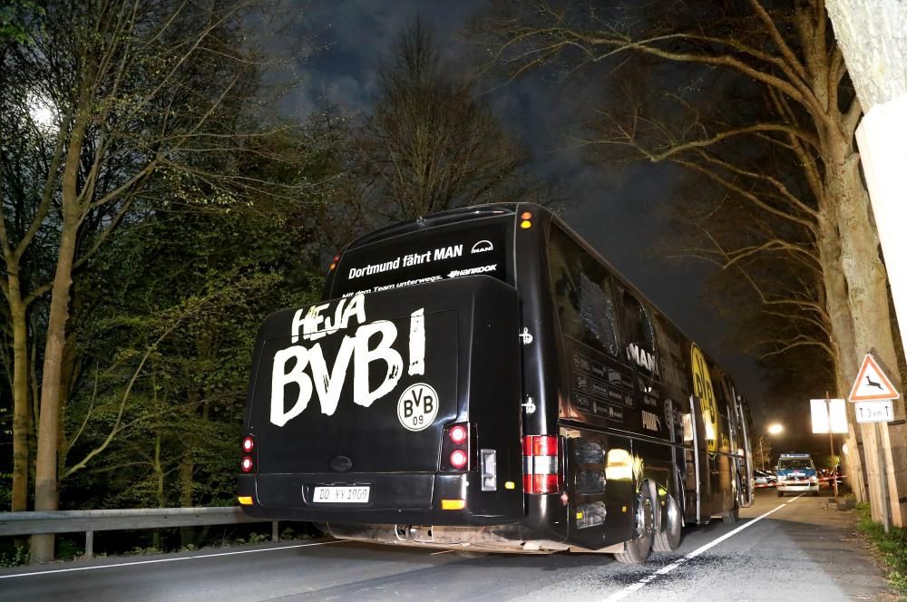 Explosiones contra el autobús del Dortmund