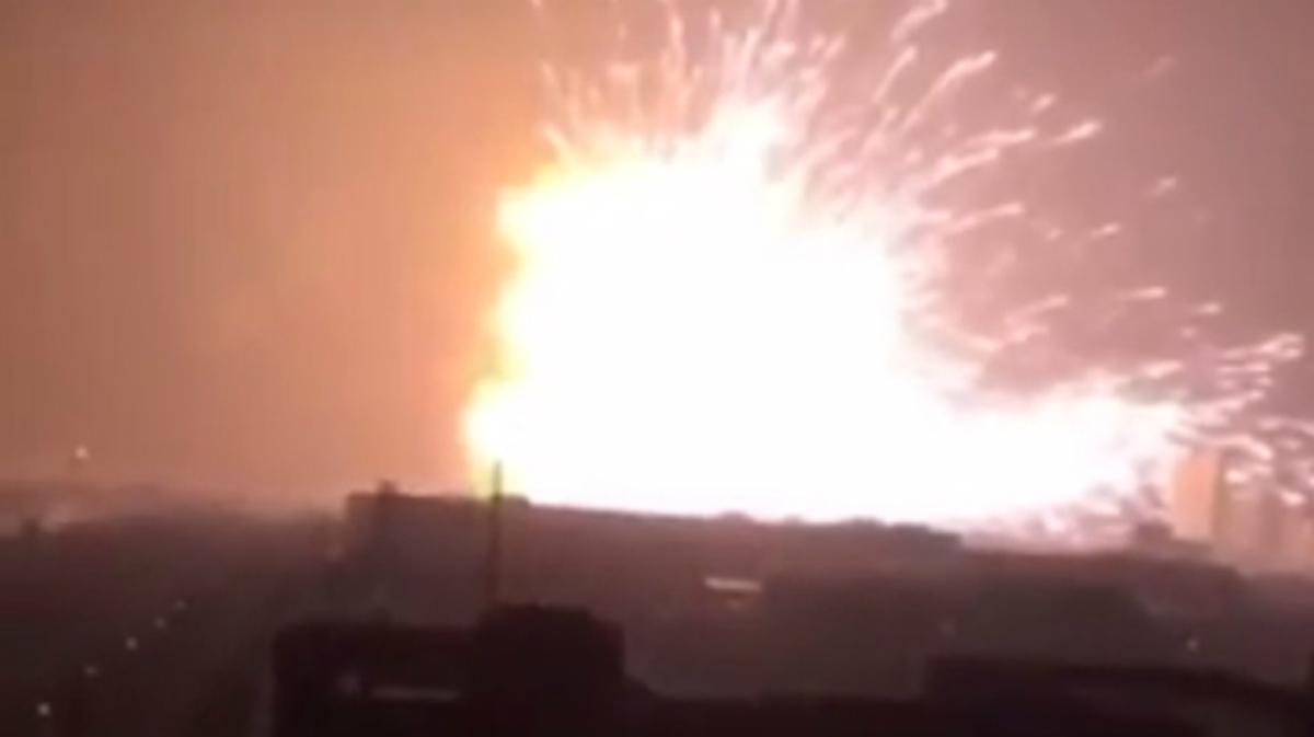 Imatges de l’explosió a Tianjin.