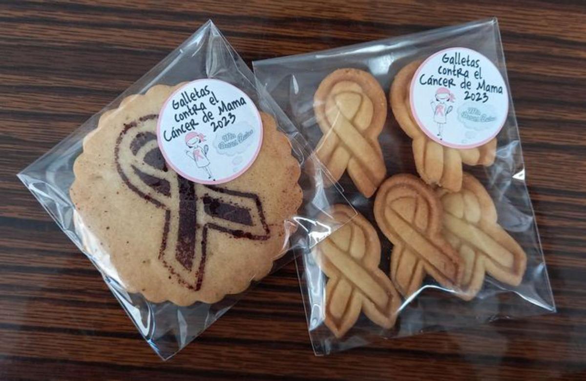 Los dos modelos de galletas de Pontevedra.