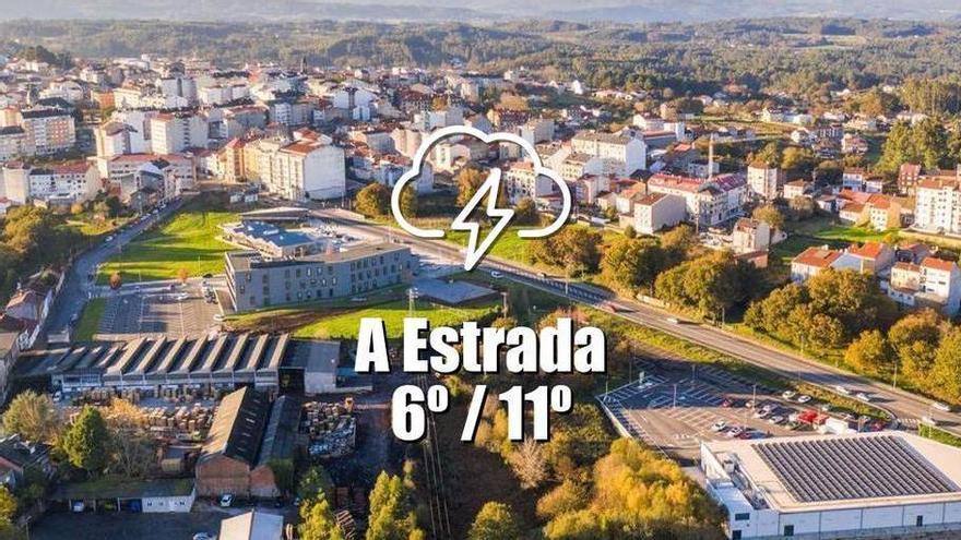 El tiempo en A Estrada: previsión meteorológica para hoy, lunes 13 de abril