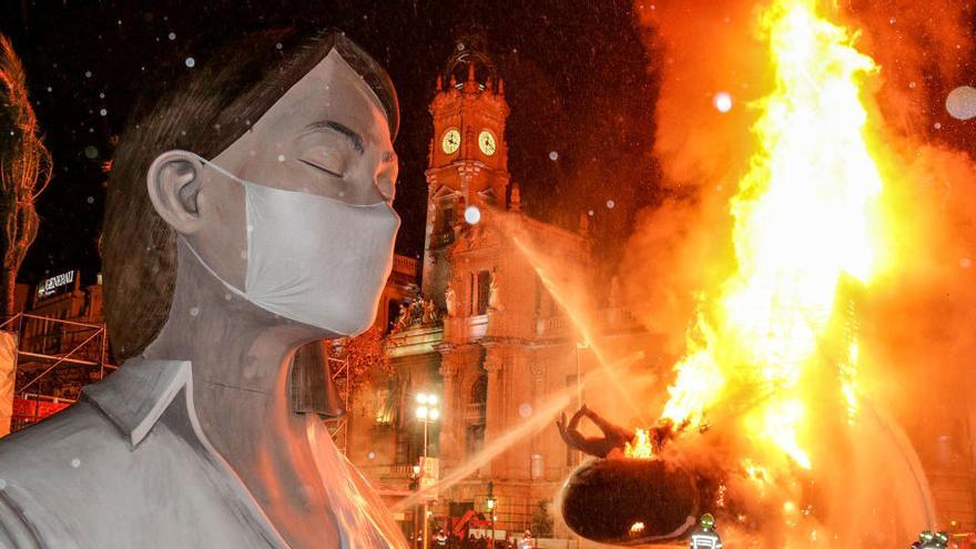 Cremà de una parte de la falla municipal.