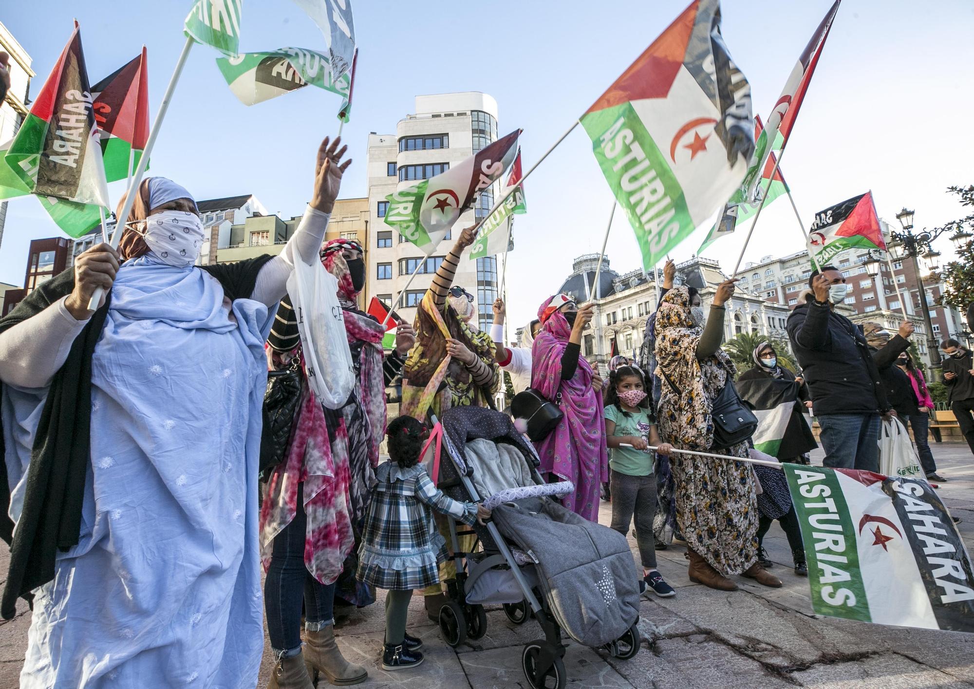 La manifestación saharaui contra la ocupación marroquí, en imágenes