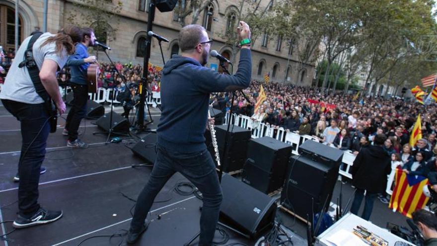 Uno de los conciertos convocado por Tsunami Democràtic.