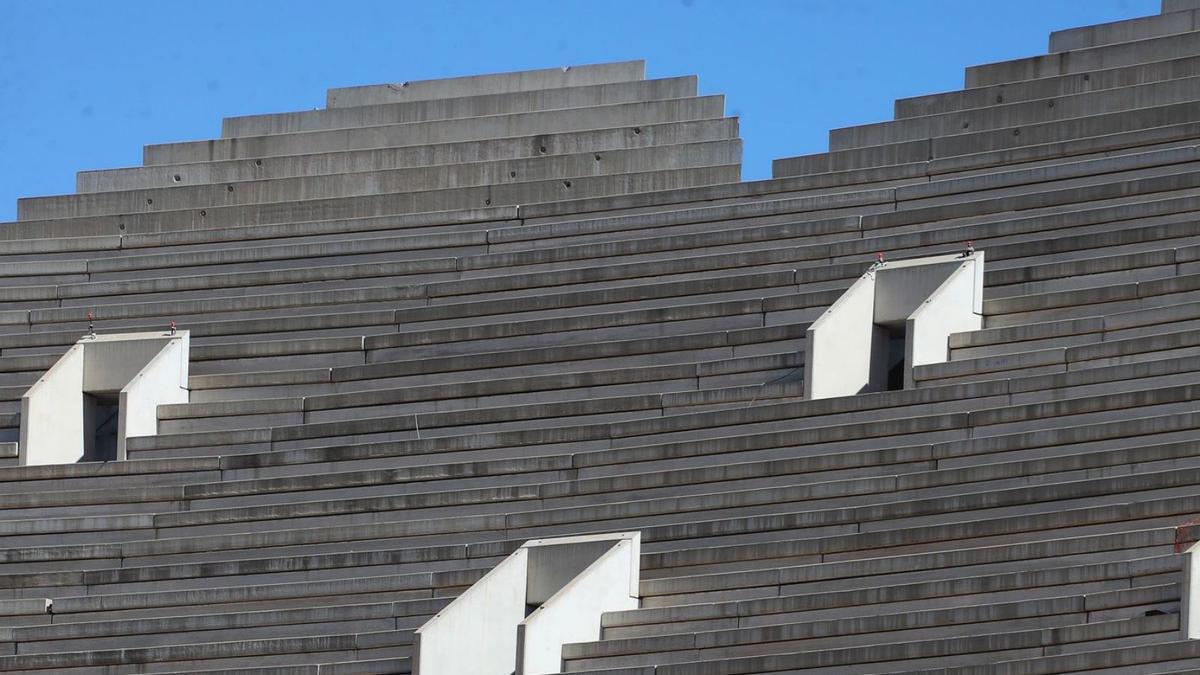 Imagen de las obras de Mestalla, paradas desde hace trece años y medio. | FRANCISCO CALABUIG