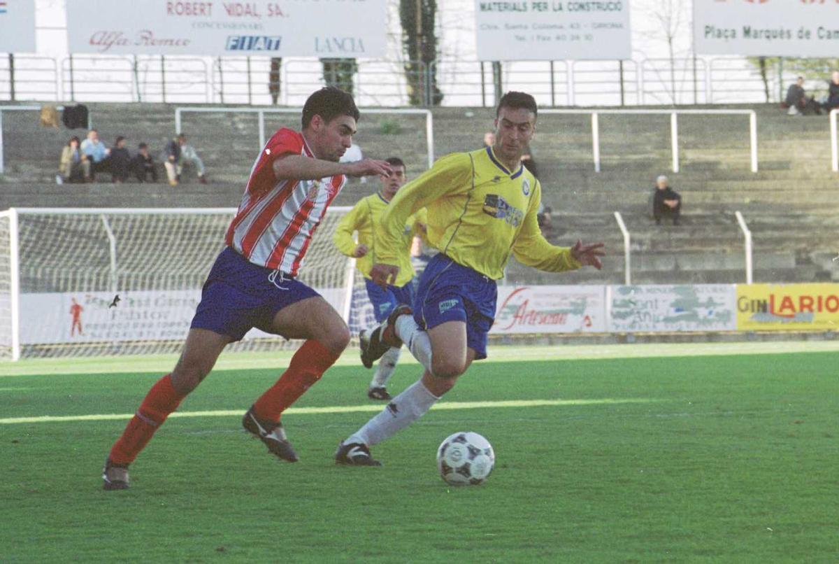 Ramírez, en un partit en la seva primera etapa al Girona el 2001