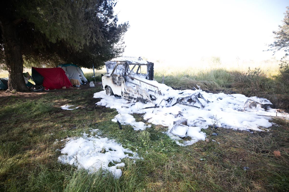 Arde otra caravana en la zona del Recinto Ferial de Ibiza