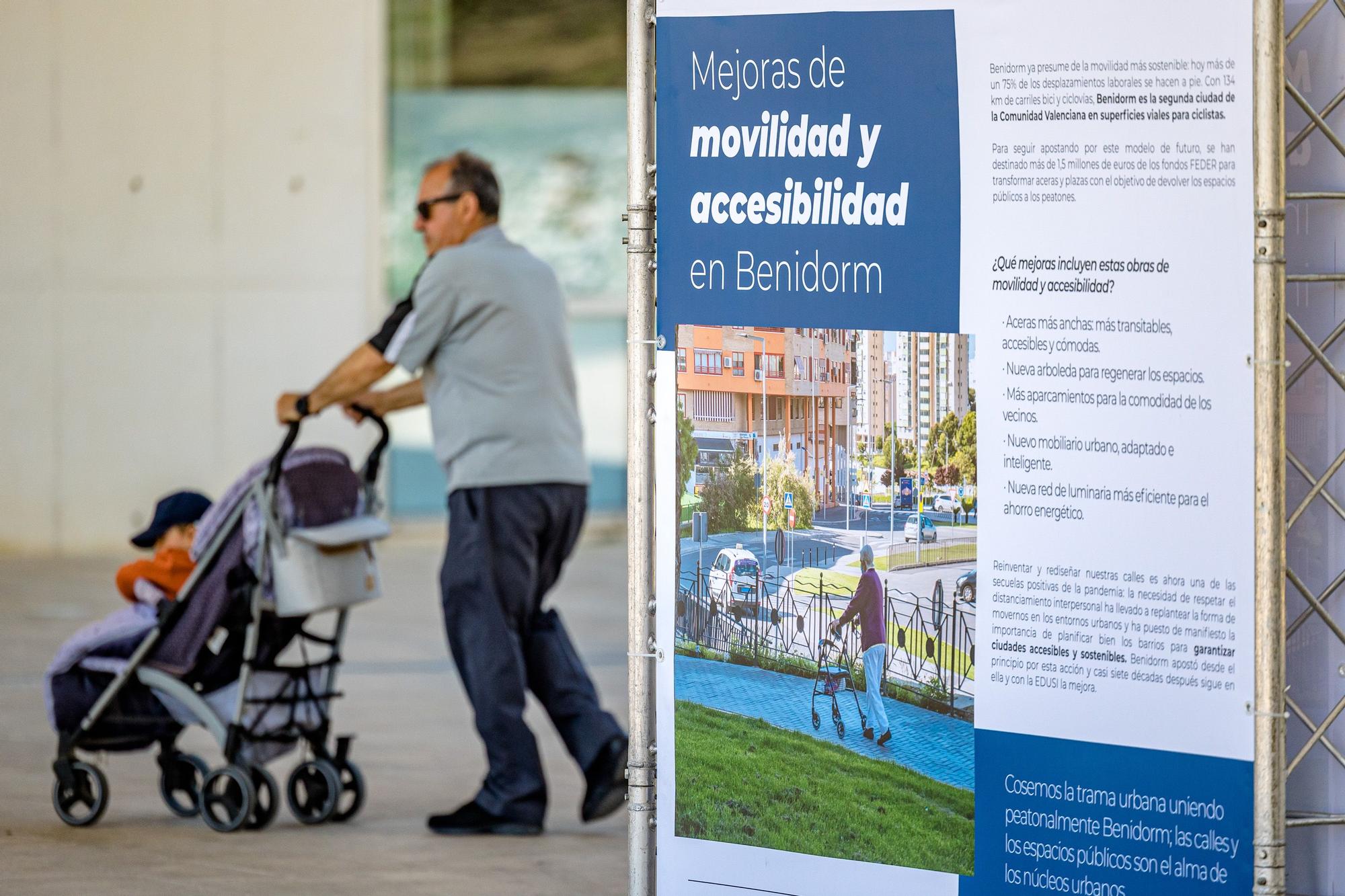 Una exposición al aire libre recoge en ocho paneles los proyectos que integran la EDUSI (Estrategia de Desarrollo Urbano Sostenible e Integrado).