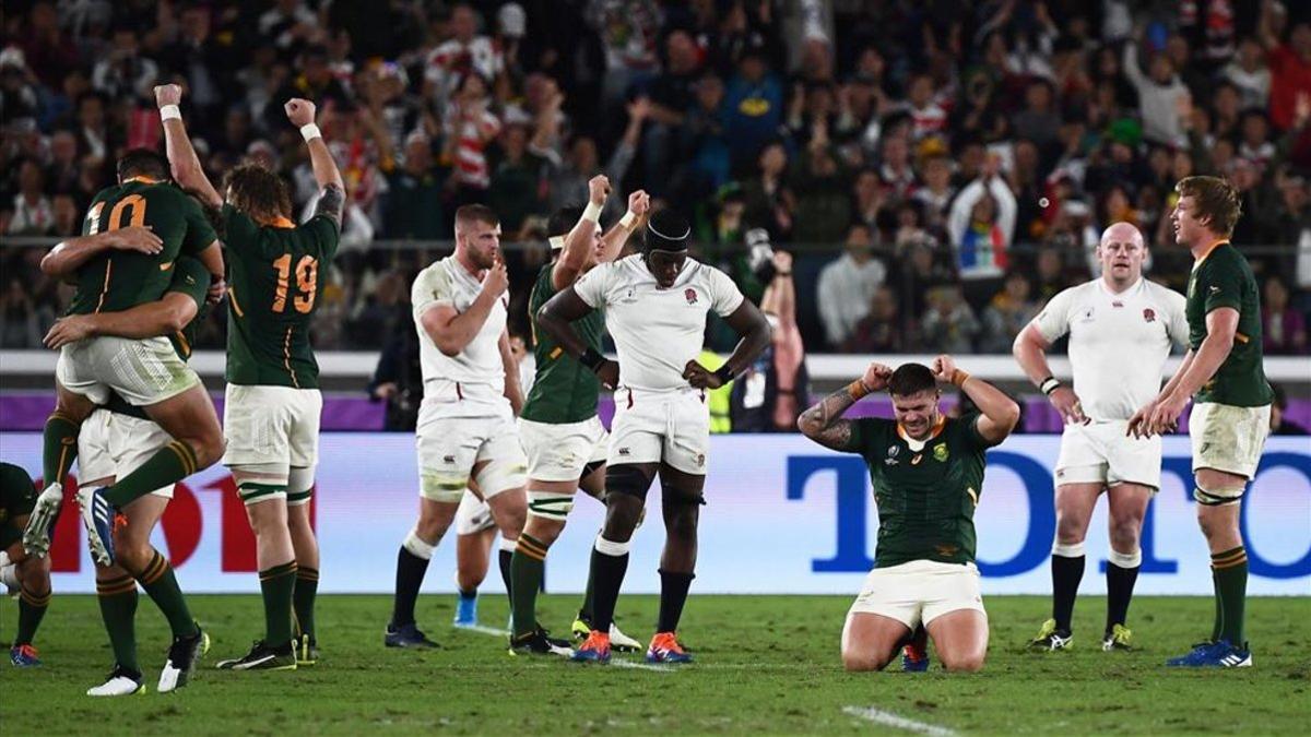 Los 'bokkes' alzaron con toda justicia su tercera Copa Webb Ellis