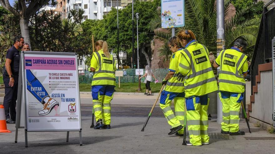 Retirada de chicles de las calles de Las Palmas de Gran Canaria