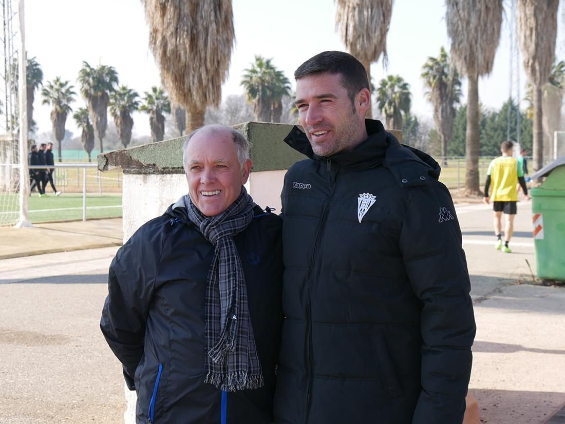 FOTOS || El colegio Sagrado Corazón, en el entrenamiento del Córdoba CF