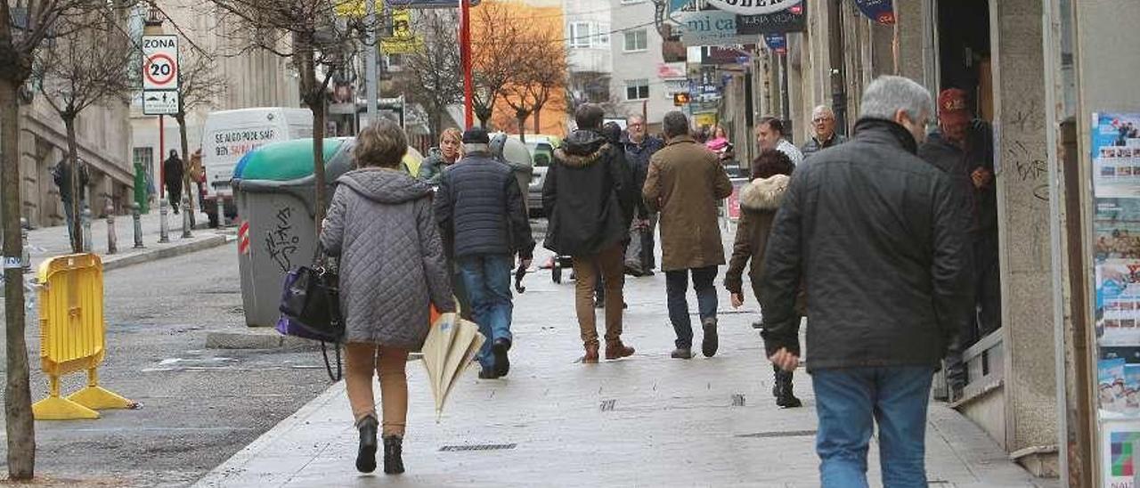 Calle Concordia tras la peatonalización. // Iñaki Osorio