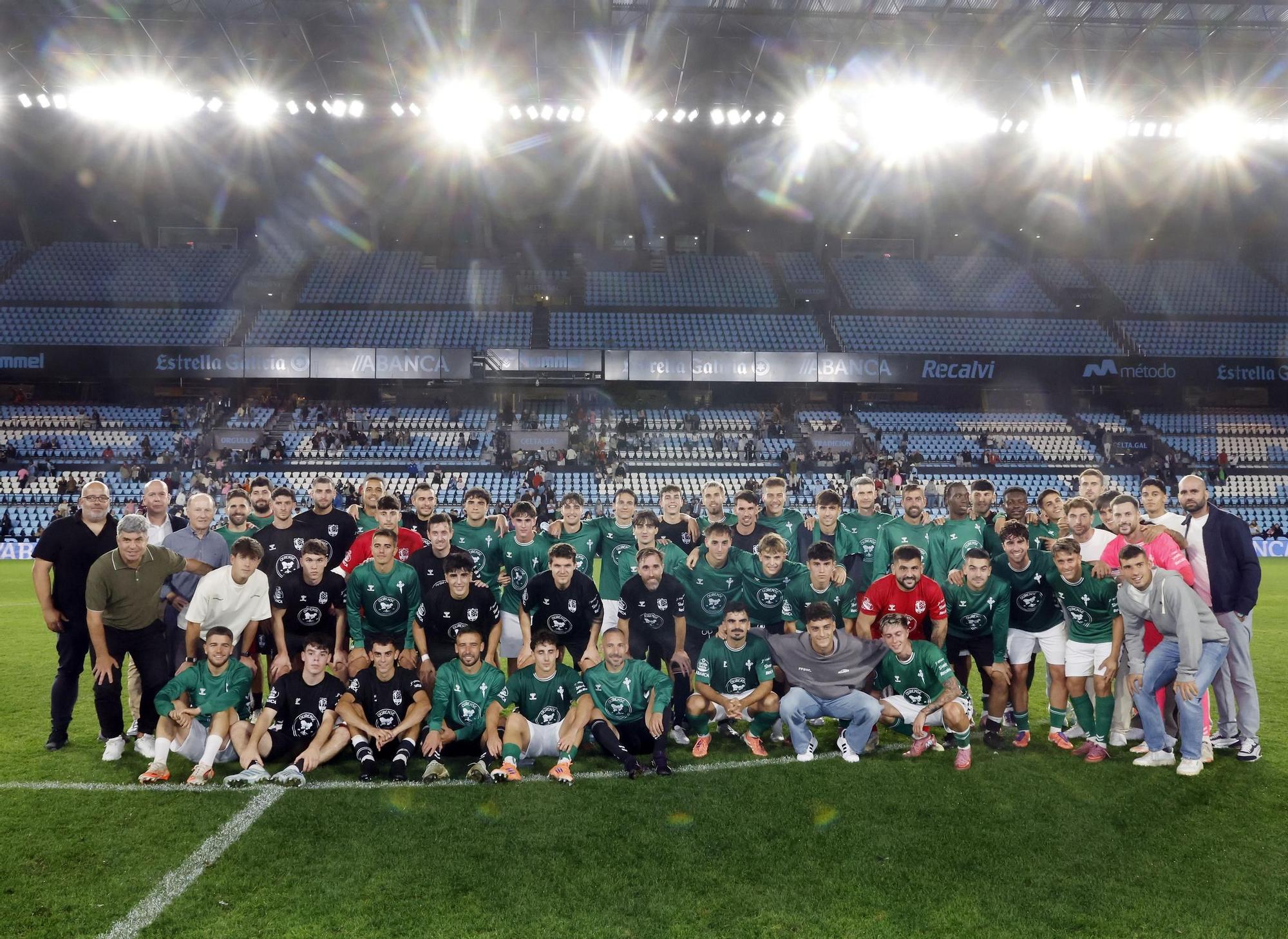 'Xuntos contra o lume': Celta - Selección de Ourense, en imágenes
