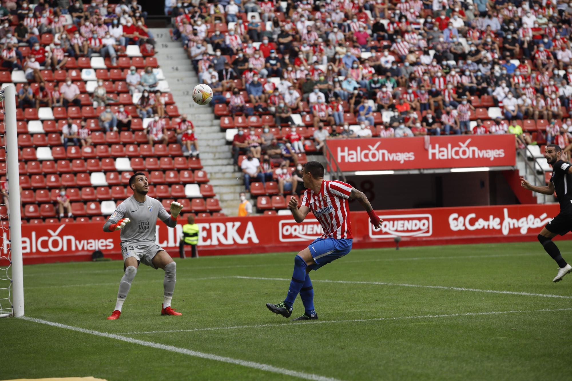 Sporting - Málaga, en imágenes