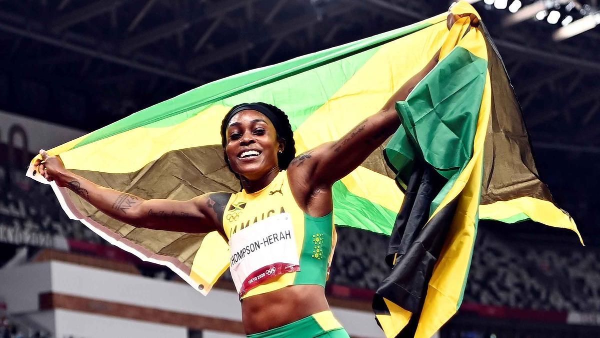 La jamaicana Thopmson-Herah ganó tres oros en Tokio