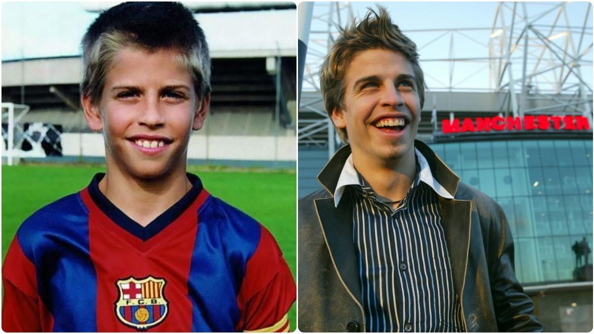 Piqué pasó del Juvenil a del Barça al Manchester United