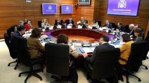 Primera reunión del Consejo de Seguridad Nacional gobernando Pedro Sánchez, el 21 de enero de 2019.