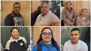 Personas migrantes esperando a ser atendidas.