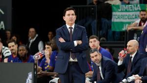 Xavi Pascual, en el partido de Copa del Rey ante UCAM Murcia