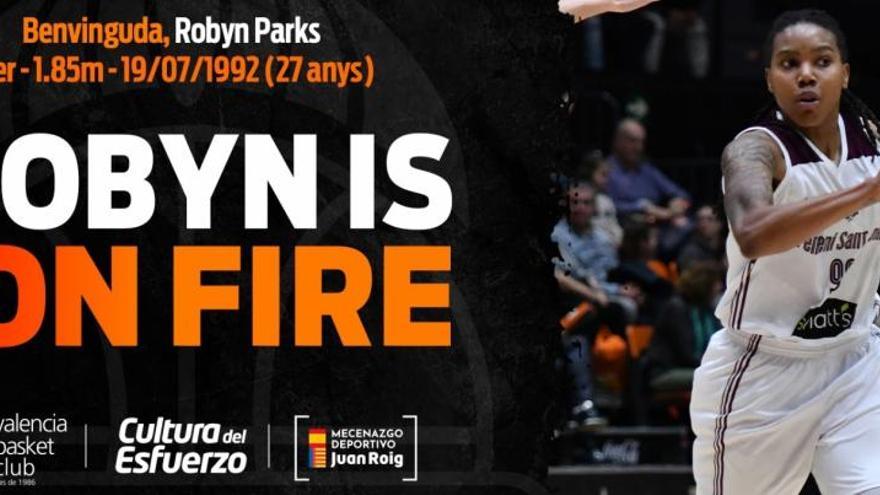 Robyn Parks nuevo refuerzo de Valencia Basket
