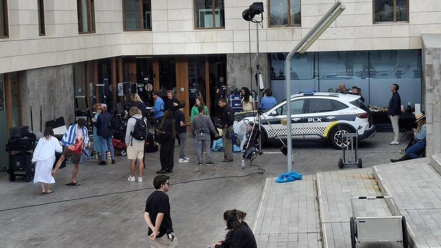 Xàbia, de cine: un rodaje revoluciona el Portal del Clot