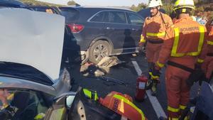 Accidente múltiple en Requena