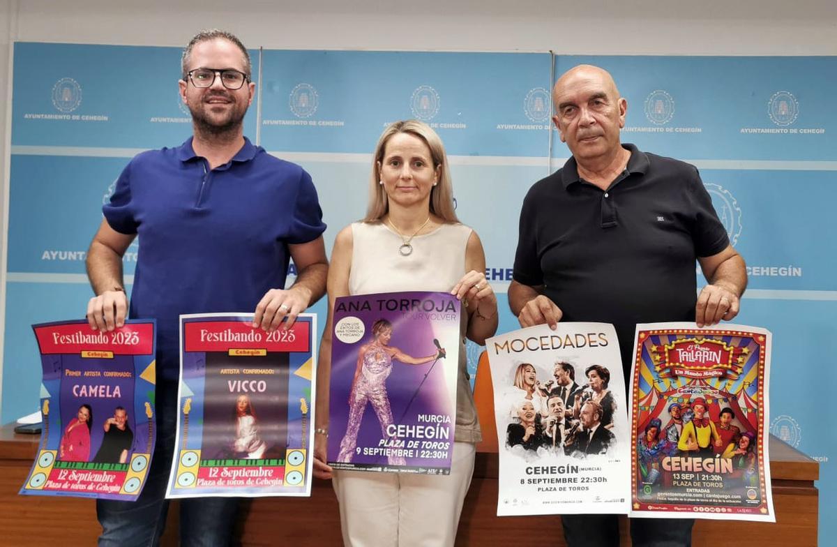 Presentación de las actuaciones musicales en las Fiestas Patronales de Cehegín