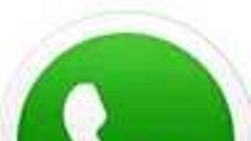 El logo de WhatsApp.